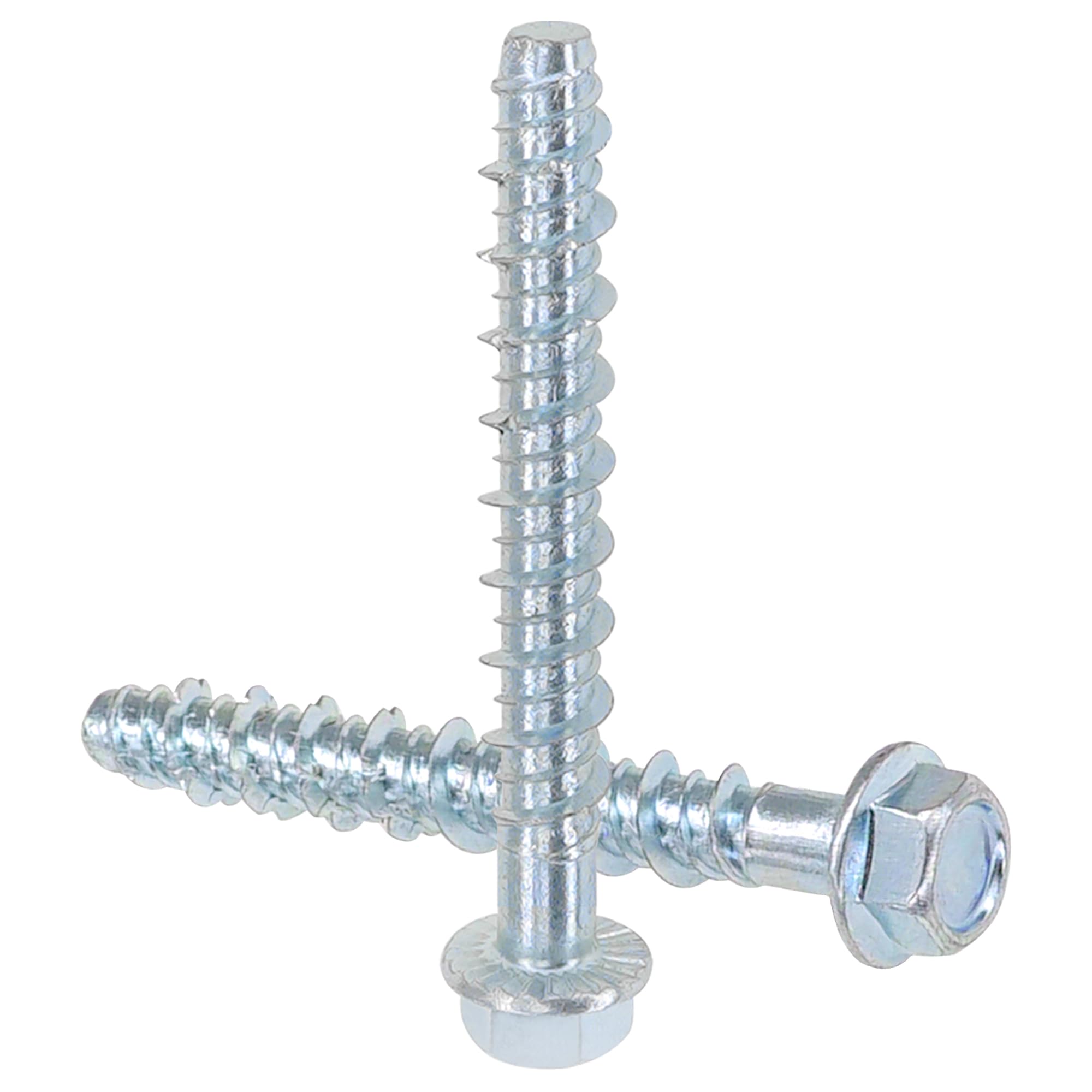 16 PCS Flange Hex Head Concrete Screws – Masonry Bolts for Brick and Stone Fixings (16, M6 × 60mm)