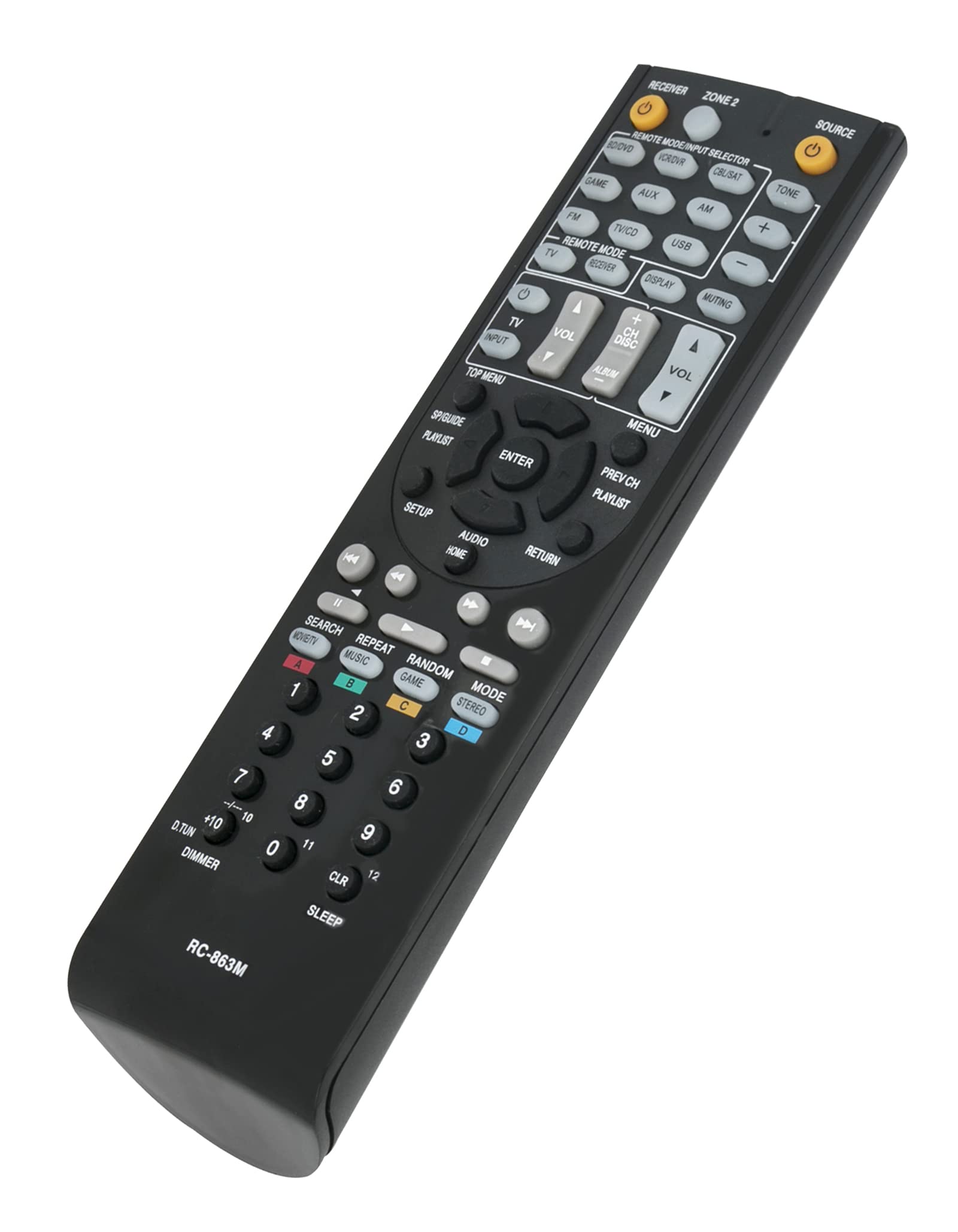 Amazon.com: RC-863M Replaced Remote fit for Onkyo AV Receiver HT