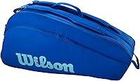 Wilson Ultra V5 Tour Tennis Backpack - Holds 3 Rackets, Thermoguard Protection, Ventilated Shoe Compartment, Laptop Sleeve - Blue