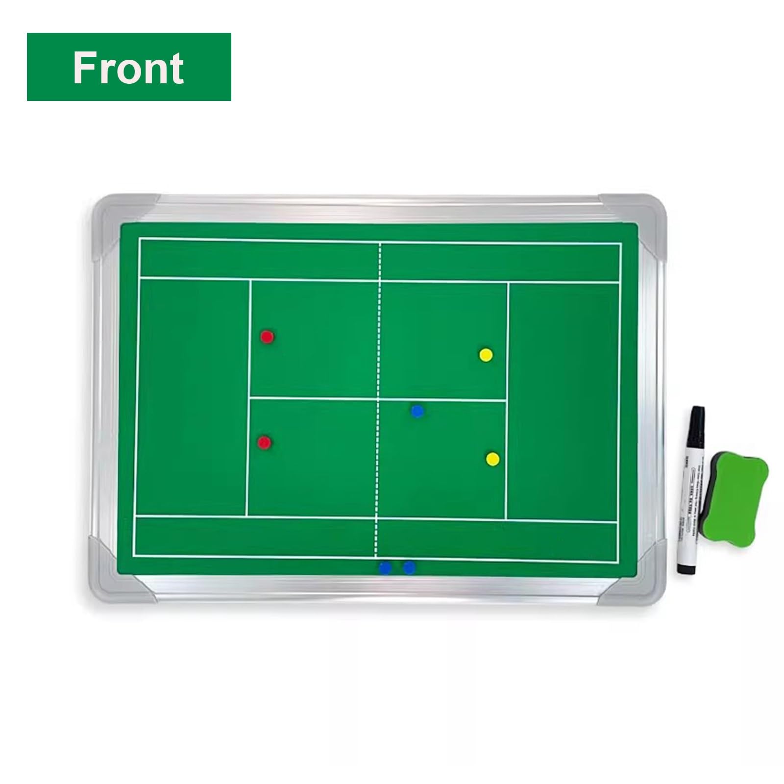 Lavagna Tattica Portatile da Allenamento per Tennis, Lavagna per Allenatori Cancellabile A Secco, Portablocco per Istruttore Lavagnetta Strategie, per Competizioni e Allenamento