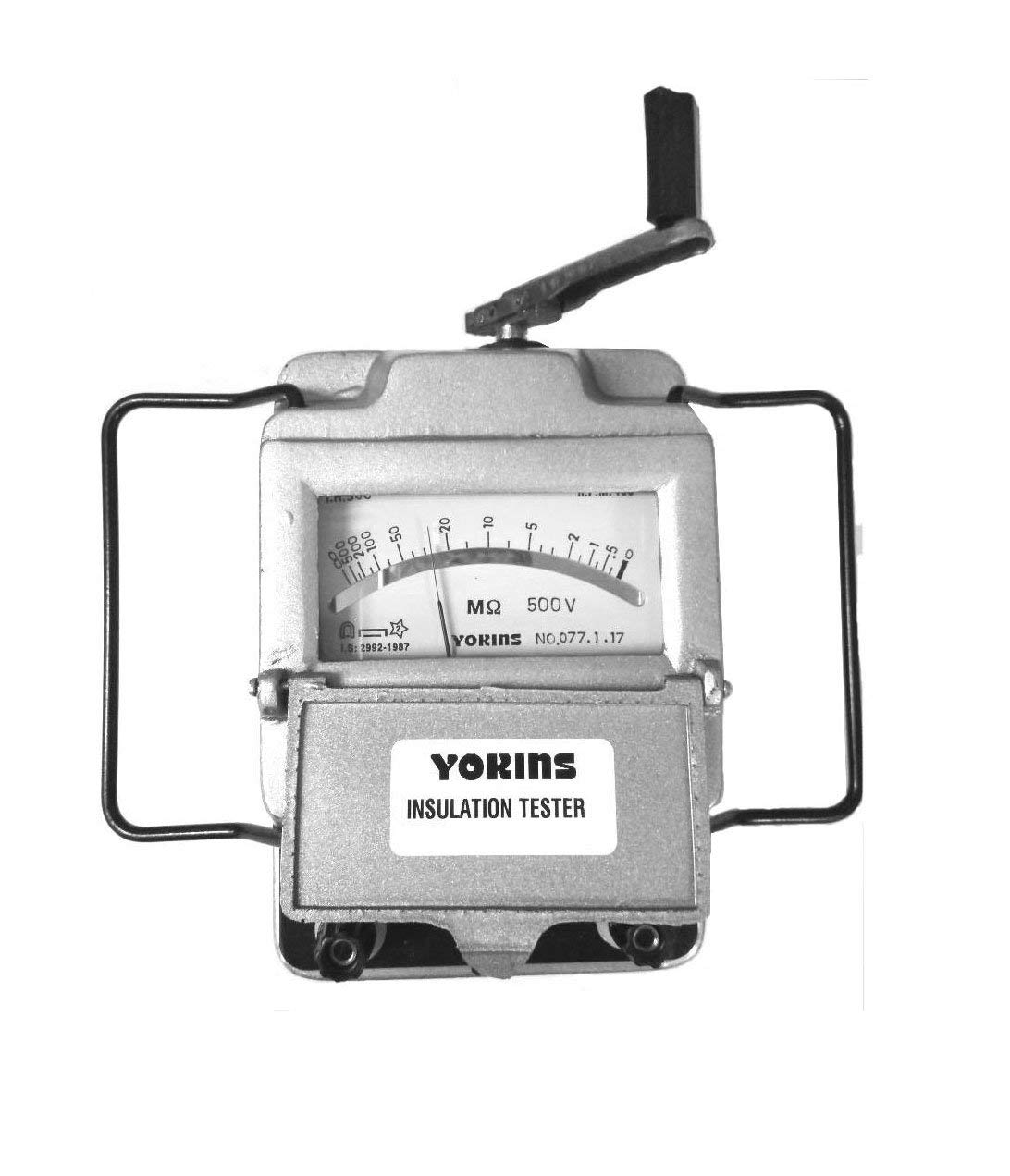 Yokins Hand Driven Generator Type Insulation Tester,Megger 2500V, 10000