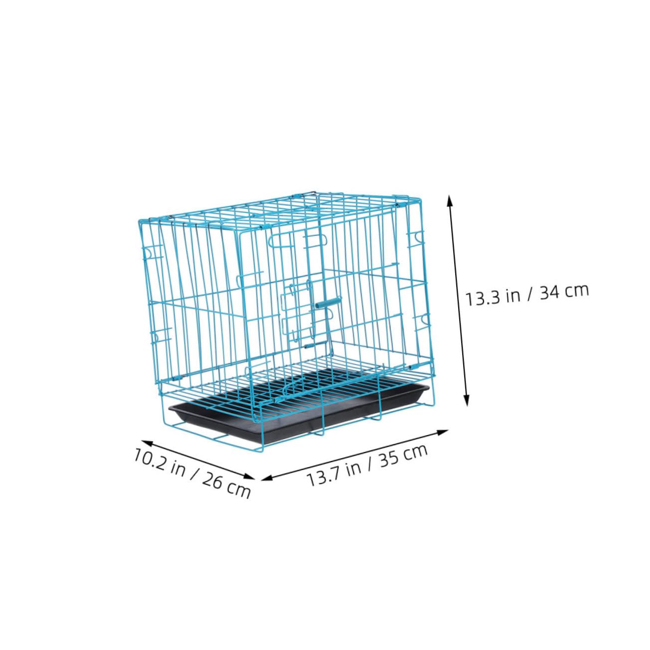 Mikikit Portable Cat Travel Carrier Lightweight Wire Cage for Pets for Cats Bunnies Dogs for Easy Travel Ventilation