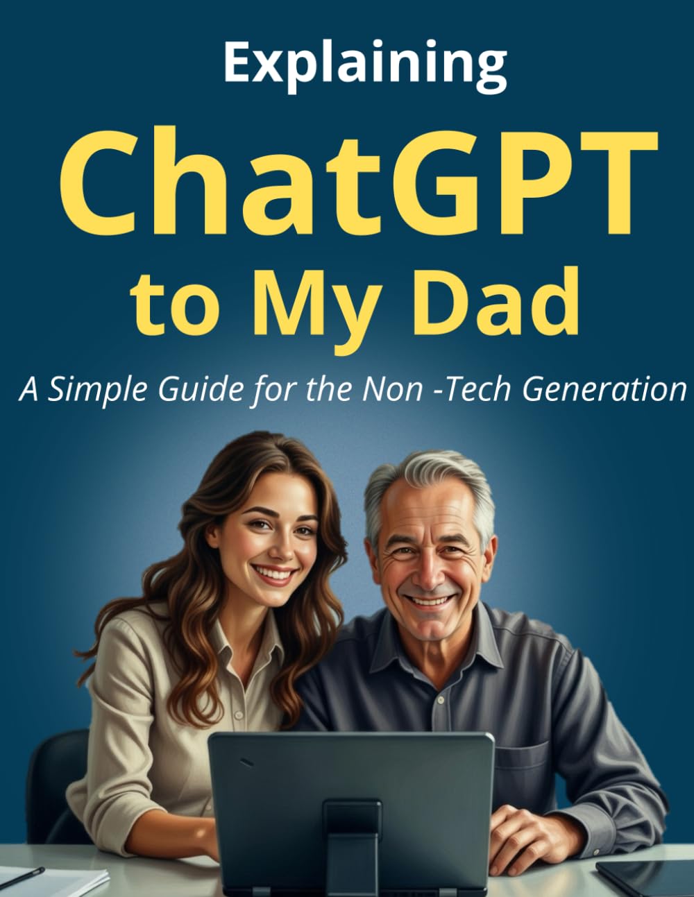 Explaining ChatGPT to My Dad: A Simple Beginner’s Guide to Chatgpt and AI for Seniors, beginners, boomers and Non-Tech Users. With Large .Print for Easy Reading