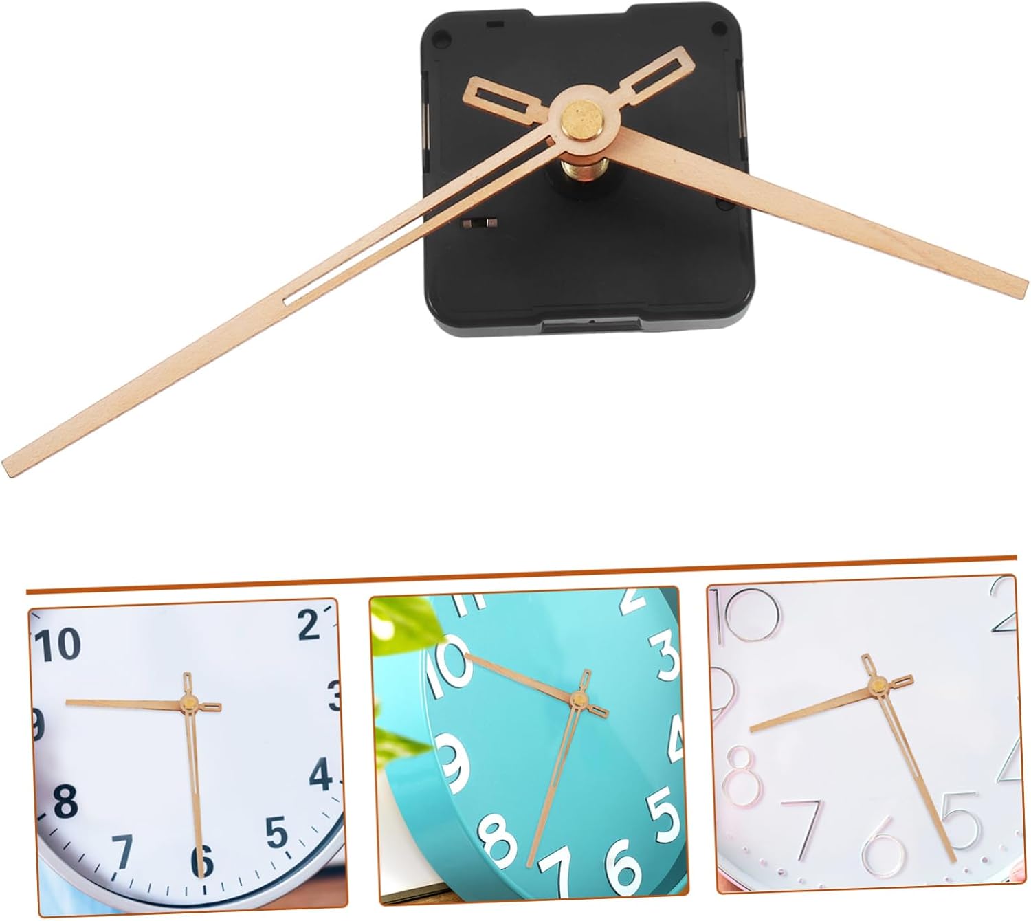 NUOBESTY Silent Quartz Clock Mechanism Replacement Kit 10 Inch Long Shaft Motor for DIY Wall Clock Repair and Making