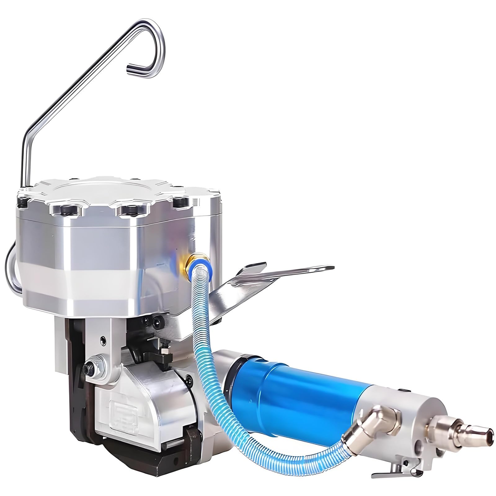 TIANQIHAO Pneumatic Steel Strapping Machine,Heavy-Duty Packaging Strapping With Tension Cutter - For 19Mm Securely Banding Steel, Wood, And Aluminum In Packaging