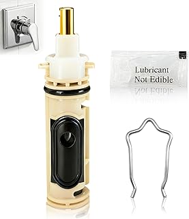 Upgraded for Moen 1222 Shower Cartridge, for Moen One-Handle Posi-Temp Faucet, Moen Tub Shower Configurations, Durable Brass & Plastic