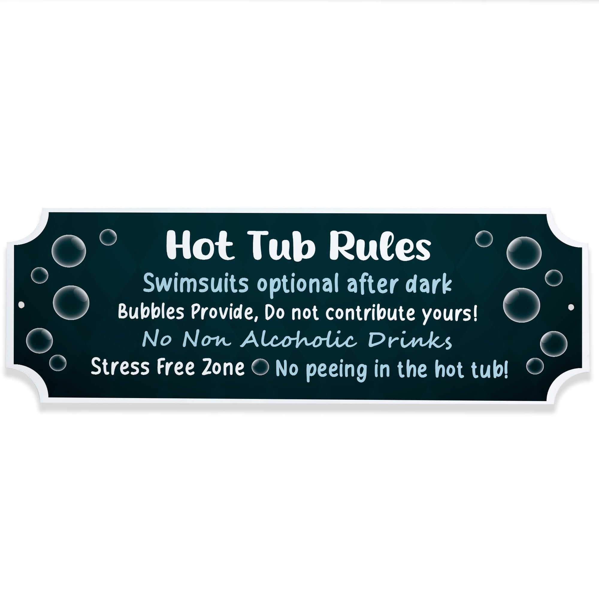 Red Ocean Novelty Hot Tub Rules Signs Hanging Hot Tub Plaque Garden Shed Summer House Sign Funny Home Decor Friendship Gifts