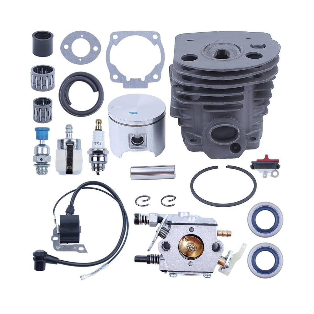Kit cylindre piston 46 mm pour tronçonneuse 55 offrant une compression maximale