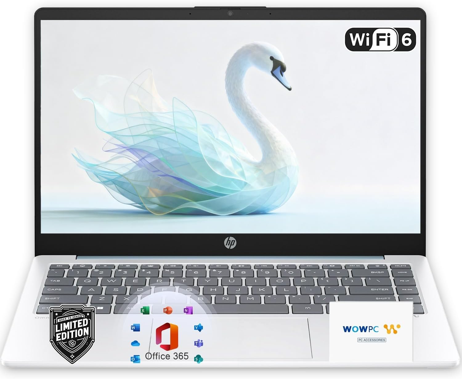 HP New Everyday Slim Laptop, 2026 Edition, AMD Processor, 4GB DDR5 RAM, 128GB SSD, Long Battery Life, Windows 11