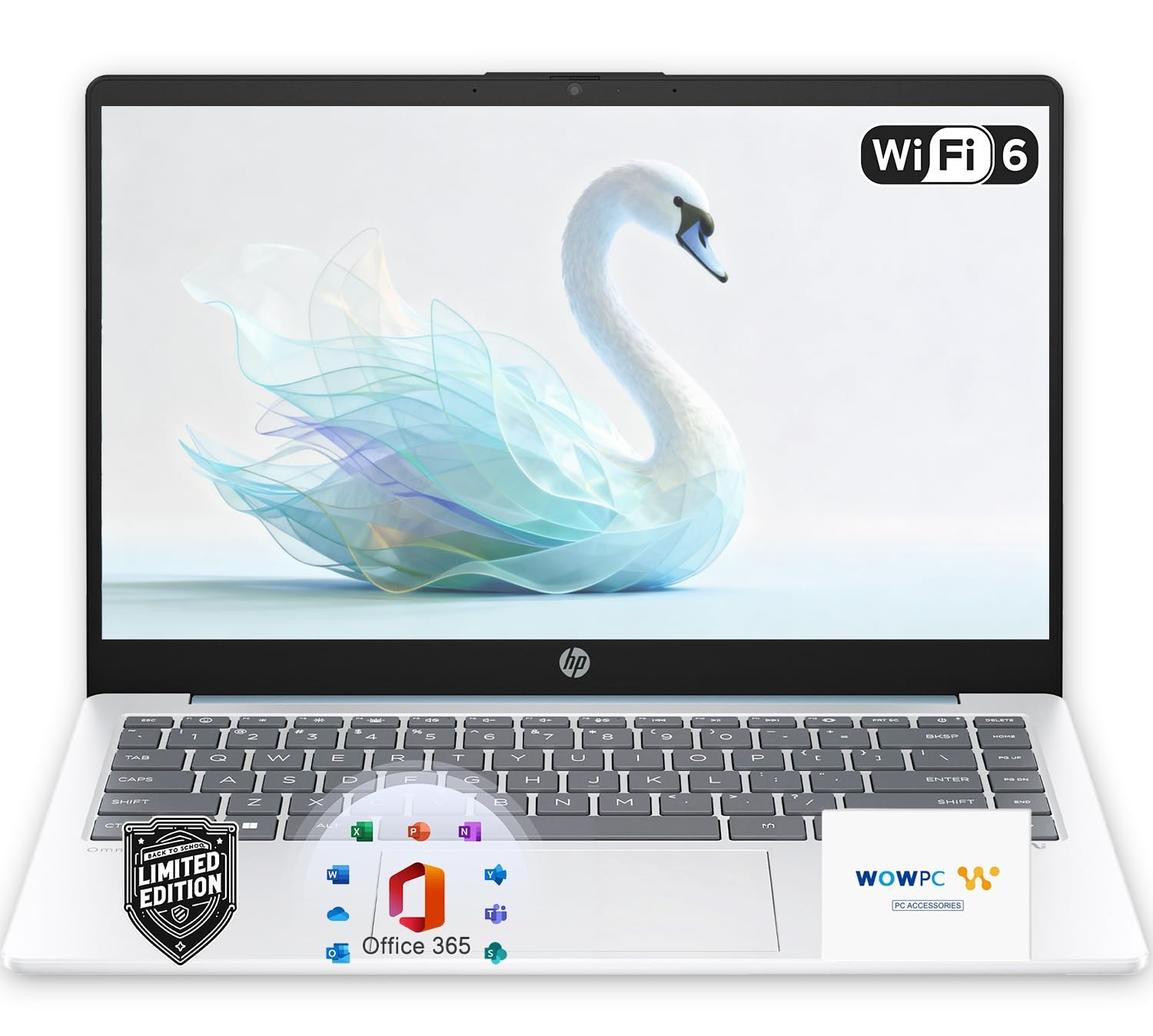 HP New Everyday Slim Laptop, 2026 Edition, AMD High Performance Processor, 4GB DDR5 RAM, 128GB SSD, Long Battery Life, Windows 11