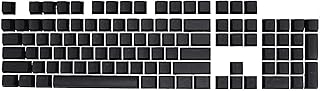 PBT Pudding-Keycaps Set, 104 Doubleshot OEM Profile Key Caps Backlit for 60%/87 TKL/104 Cherry MX Switches Mechanical Keyboard Black