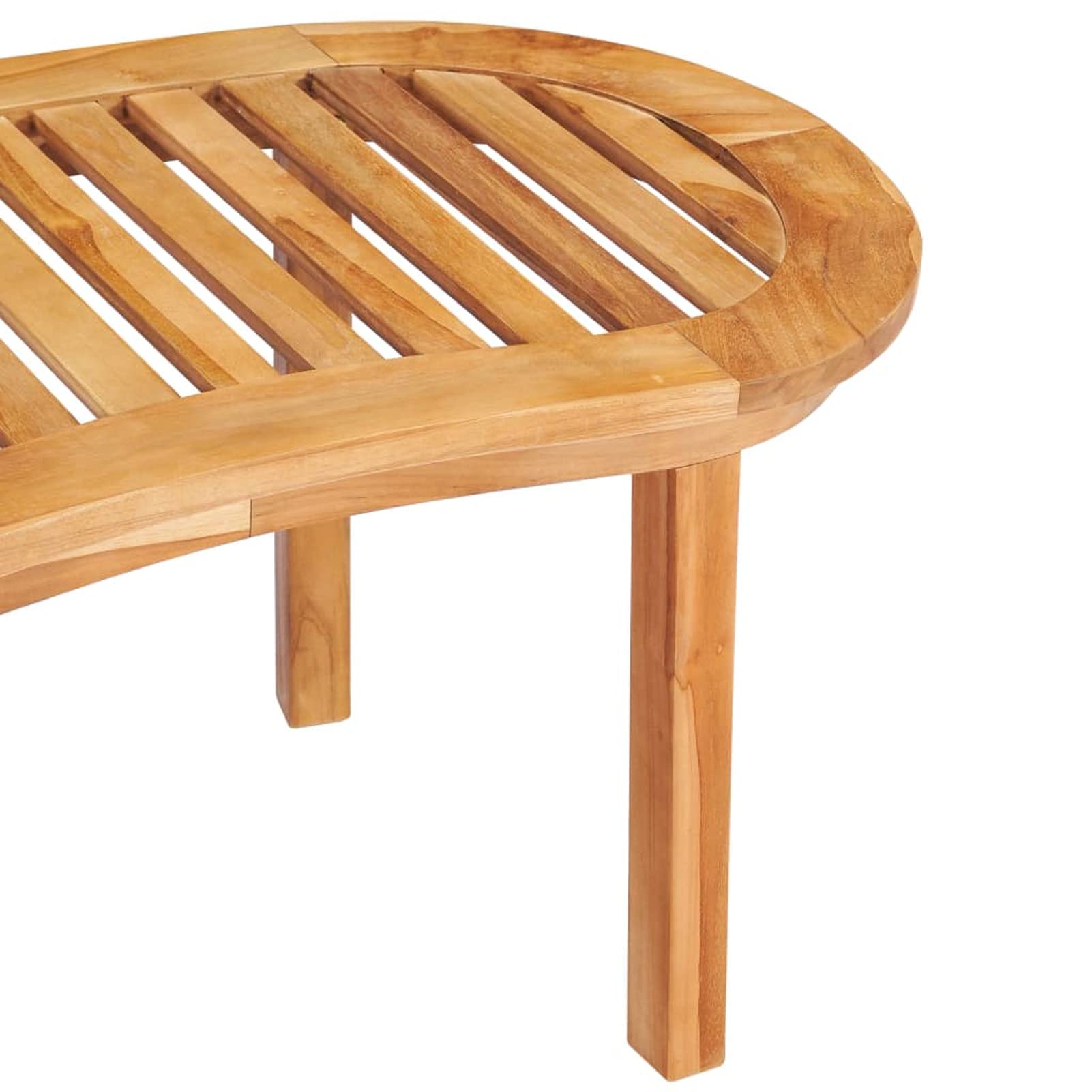 Homgoday Table basse 90 x 50 x 45 cm en bois de teck massif, table d'appoint pour canapé, table d'appoint pour salon, salle de réception d'invités, chambre à coucher et mobilier de bureau