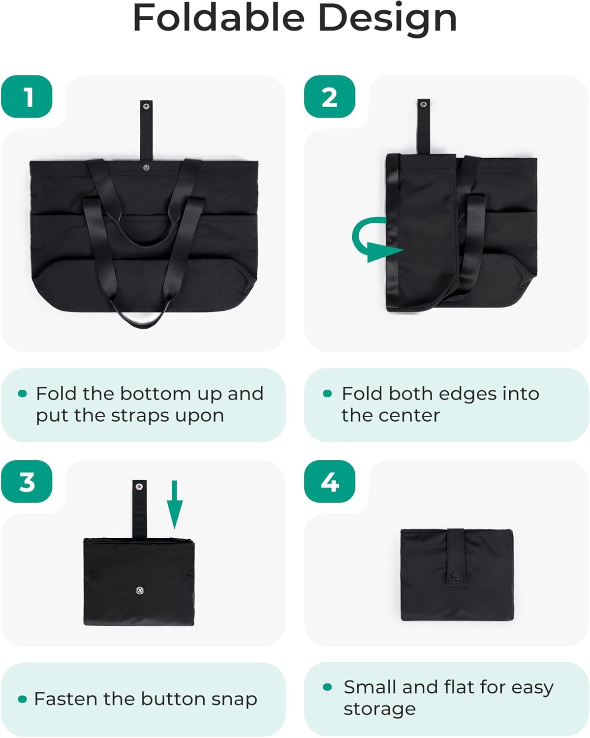 Bag Versatile Foldable Tote: Stylish Large Shoulder Bag for Work and Travel Versatile Foldable Tote: Stylish Large Shoulder Bag for Work and Travel
