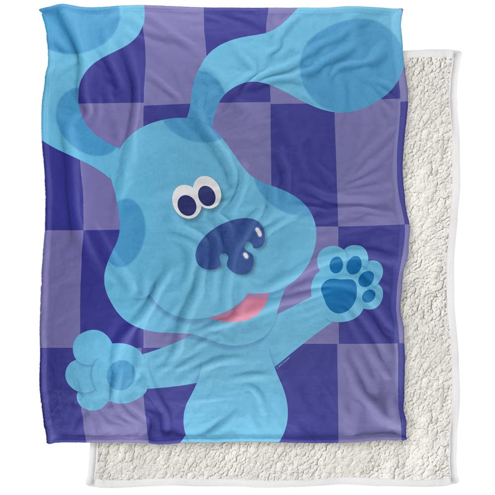 Buy Blues Clues Blanket, 50"x60" Blue's Clues Large Blue Silky Touch