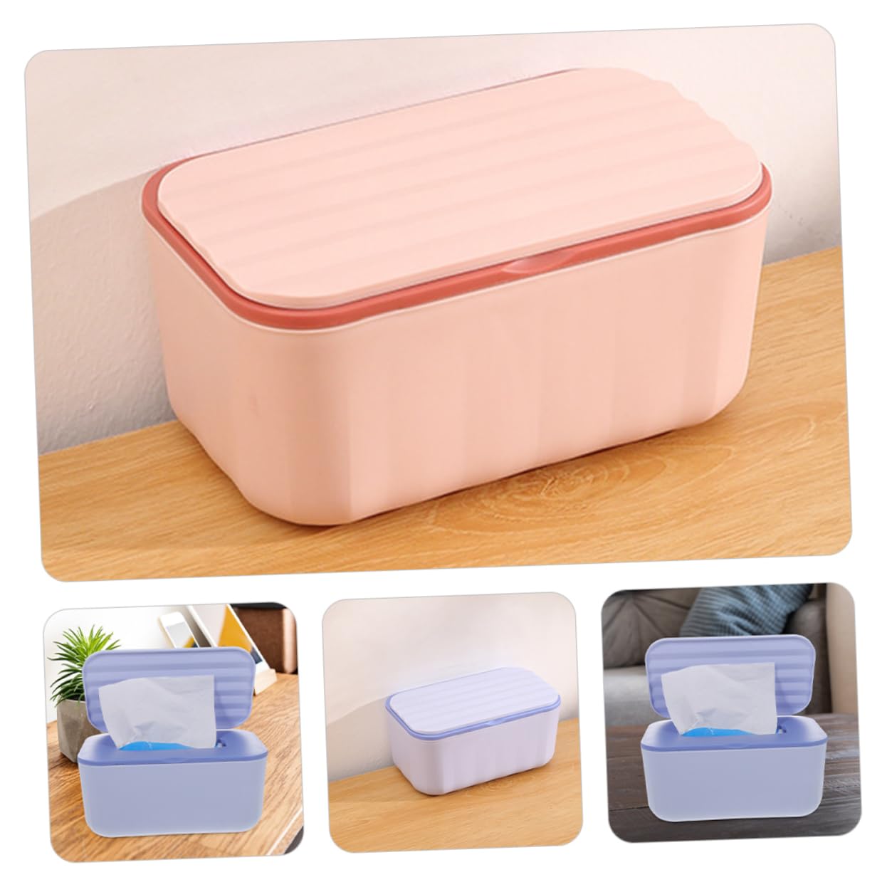 Ciieeo 4 Sätze Wandmontierte Und Tragbare Tissue Box Für Trockene Tücher Und Feuchttücher Praktischer Spender Für Tisch Und Wand Langlebigem Für Zuhause Und Unterwegs 2 Stücke * 4