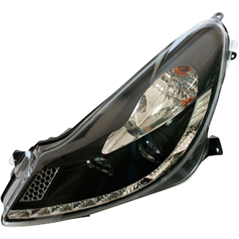 AutoStyle Set Headlights in DRL-Look compatible with Opel Corsa D 2006-2010 - Black