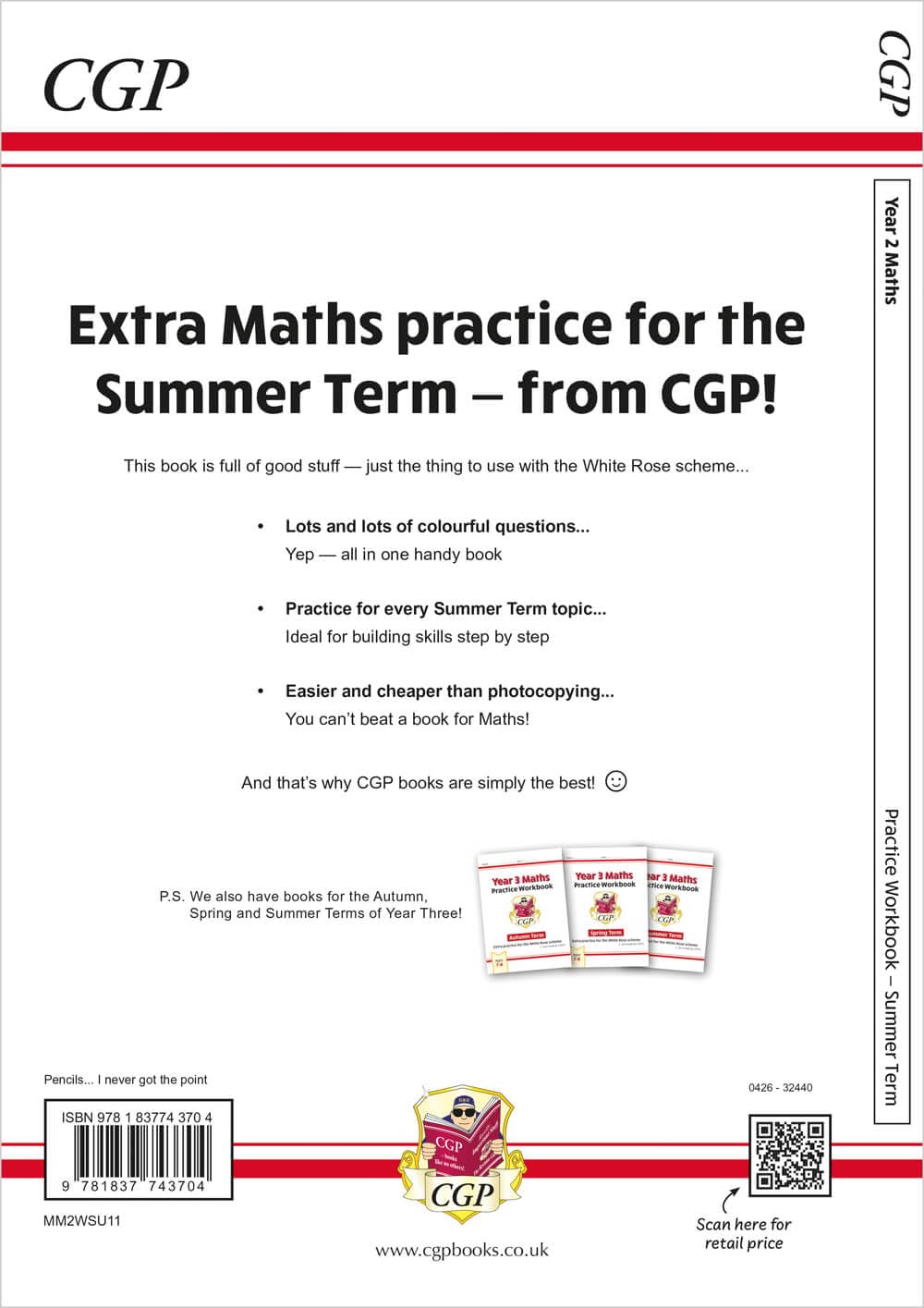 New CGP KS1 Maths Workbook - Year 2 Summer Term (extra practice for the White Rose scheme)