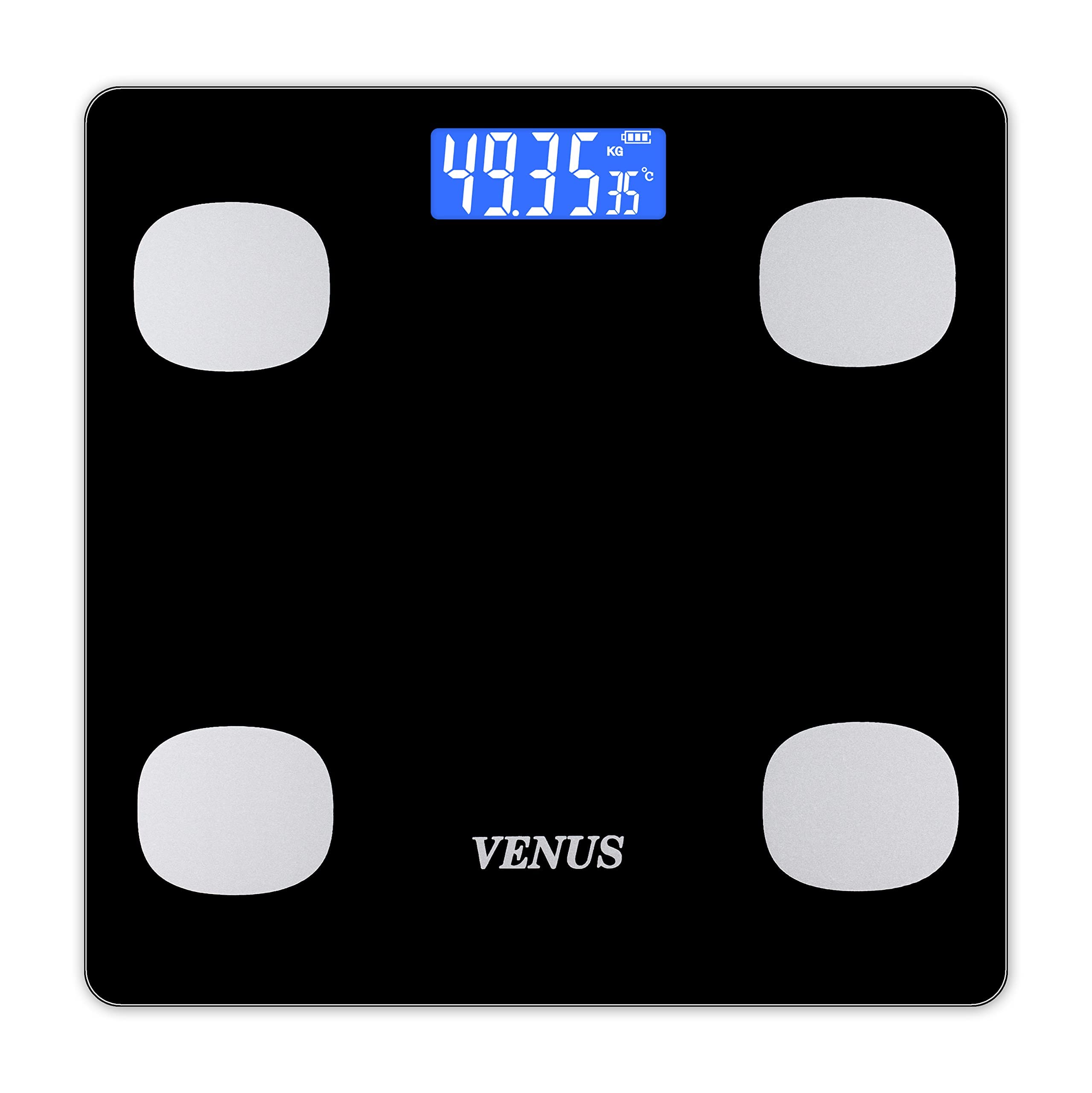 Venus (Made in India) Electronic Digital Personal Bathroom Weight Machine for Body Weight upto 180 kg Weighing Scale with 24 Months Warranty, Black-image-46
