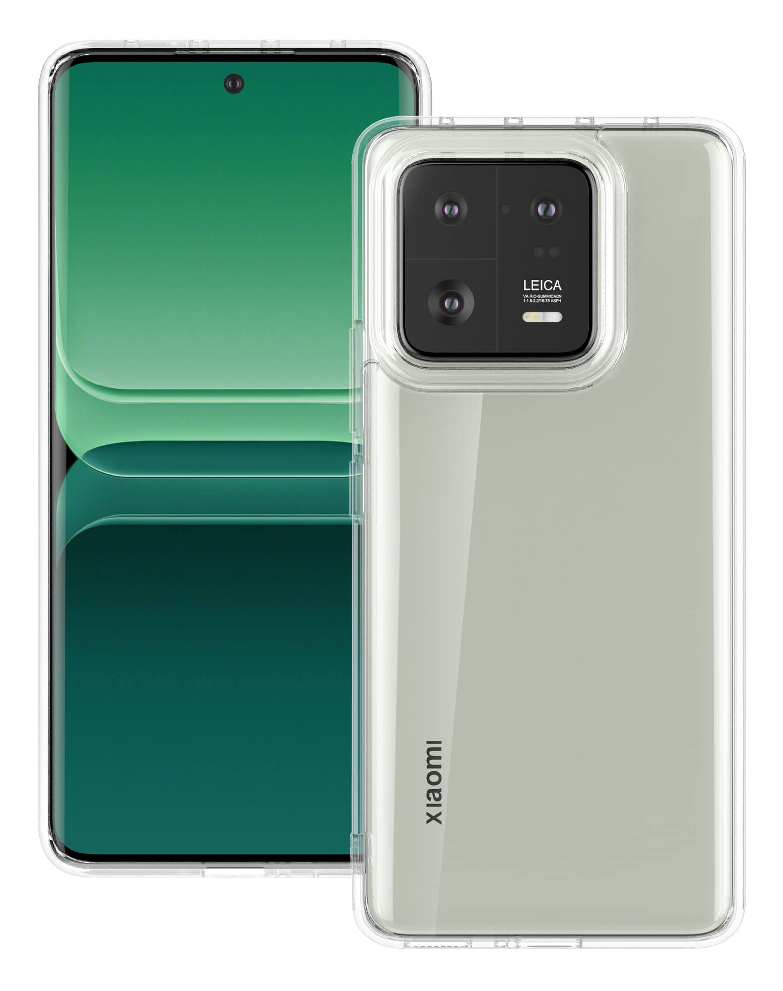 Eastcoo Clear Case for Xiaomi 13 Pro Case, [Hard PC Back + Soft TPU Bumper] [Anti-Yellowing] [Support Wireless Charging] Slim Fit Shockproof Protective Transparent Case Cover for Xiaomi 13 Pro, Clear