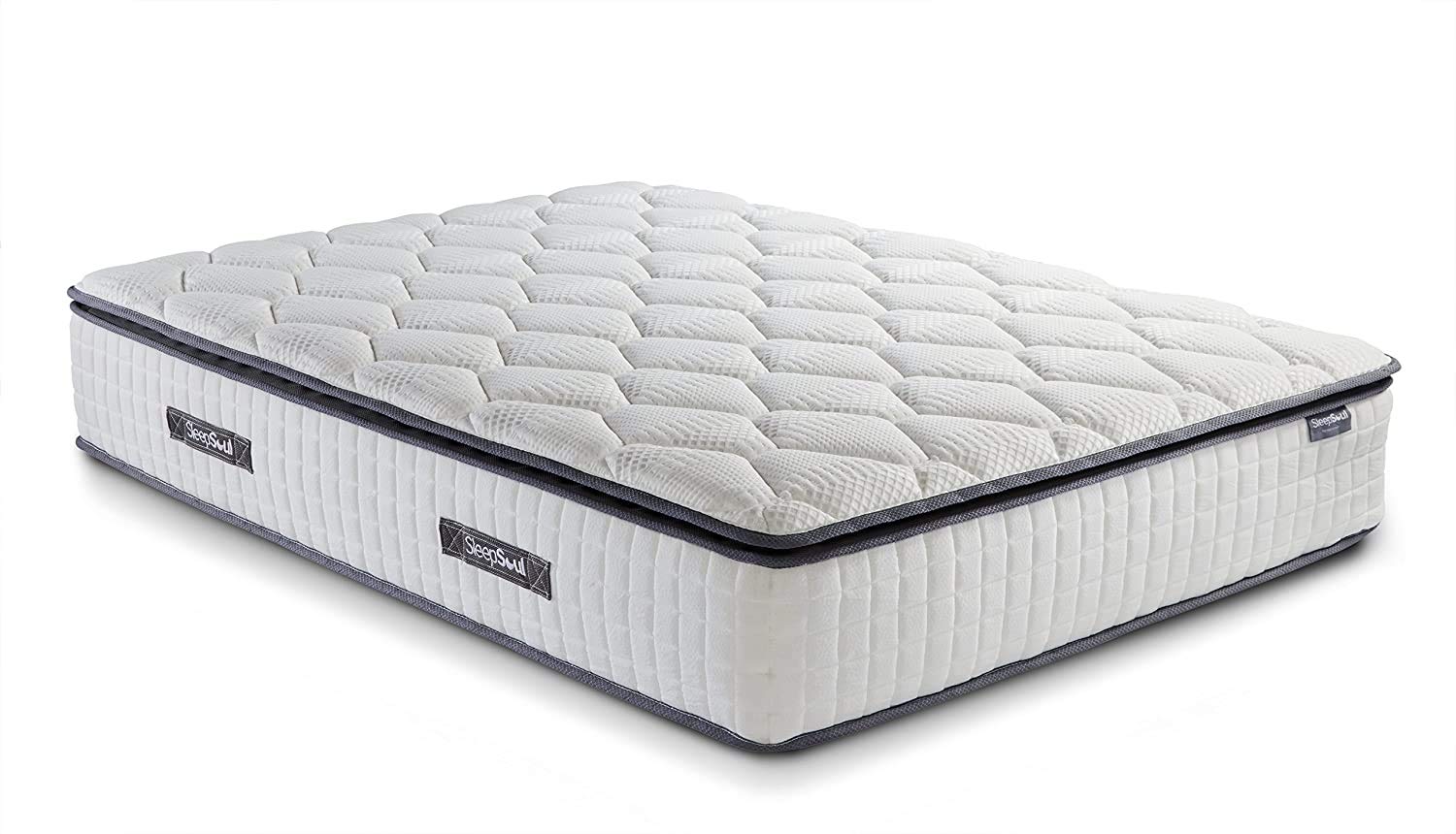 SleepSoul Bliss Memory Pocket 800 Pillowtop Mattress in a Box - 5ft King Size