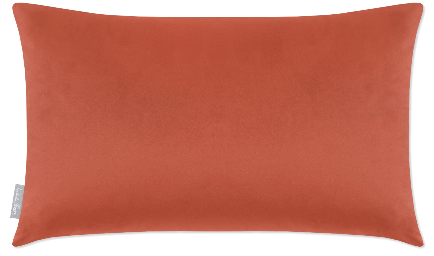 Izabela Peters Burnt Ochre Cushions With Covers Included, Filled Cushion, Eco-Friendly Velvet Cushions, 55 X 35 Cm, Chair Cushions, Sofa Cushions, Seat Cushions