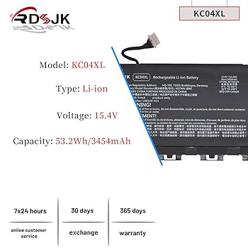 KC04XL Laptop Battery For HP Envy 13-AH0001NW AH0003NE AH1507SA TPN-W136 W133 W141 L08544-2B1 1C1 HSTNN-DB8P L08496-855