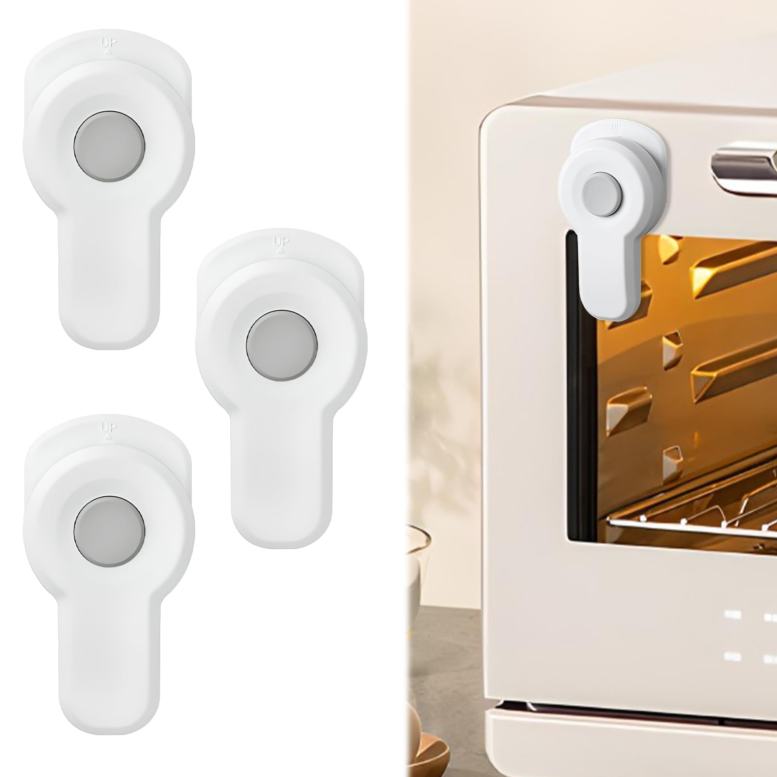 3PCS Oven Lock Child Safety, Oven Baby Proofing, Oven Child Safety Lock, Oven Safety Locks for Toddlers Baby Safety Products