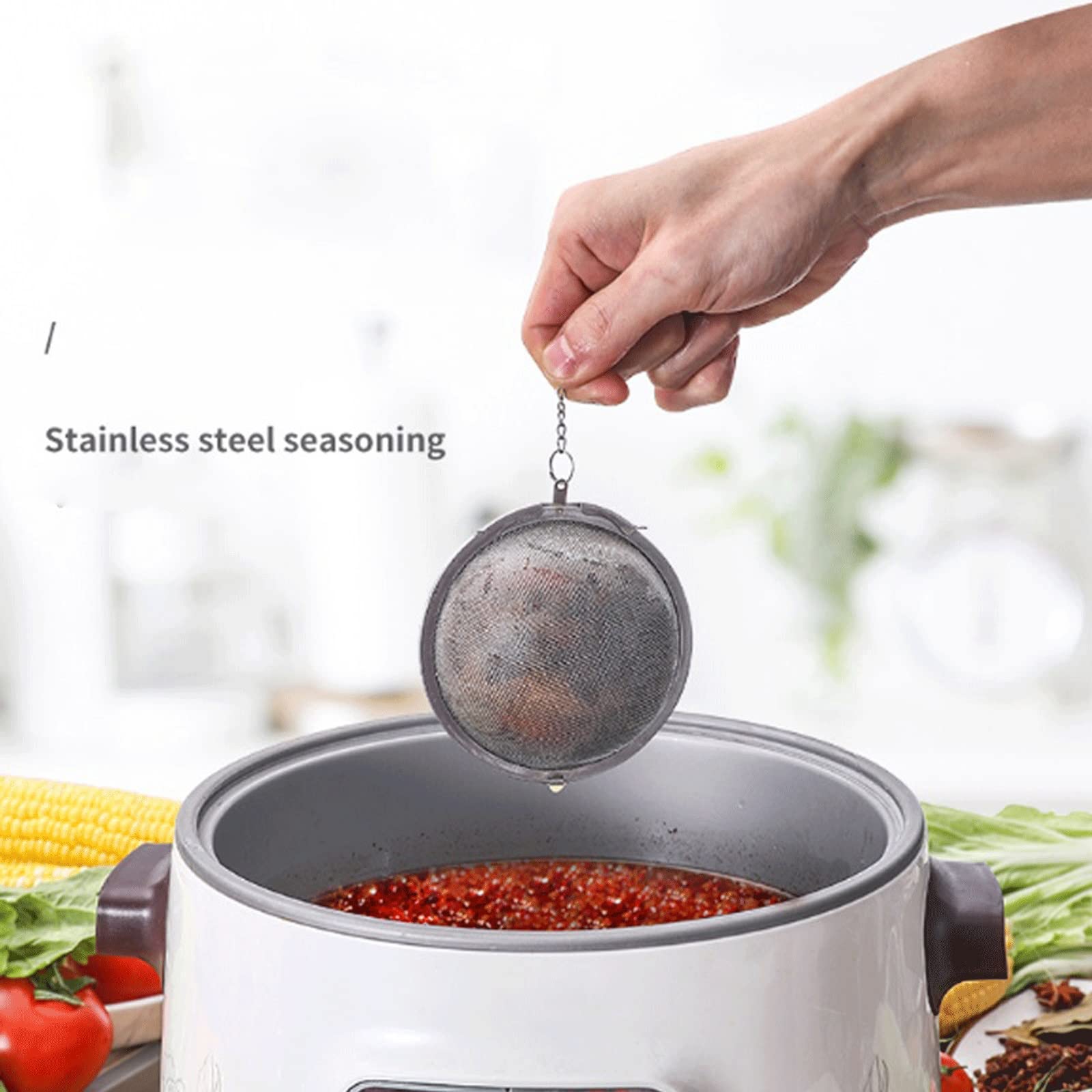 Sitko do herbaty 5 rozmiarów zaparzacz do herbaty ze stali nierdzewnej z blokadą kulki do herbaty sitko siatkowy zaparzacz filtr do herbaty sitka akcesoria kuchenne (4,5 cm)