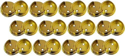 Miniatura 27 de QCAA Juego de Soportes para Barra de Armario de Latón Macizo Extra Resistente Premium, 1-1/2 pulgadas, con Tornillos de Acero Inoxidable, Latón