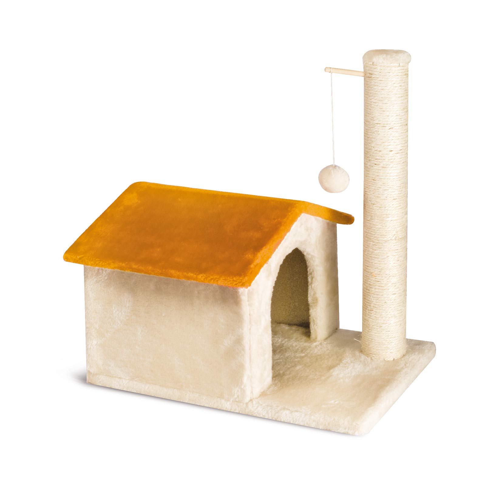 Maison avec tronc pour chat CAT&RINA, griffoir et niche bois