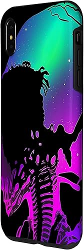 Miniatura 14 de iPhone 12/12 Pro Trippy Vaporwave Alien Head Skull Dripping Paint UFO Art Case