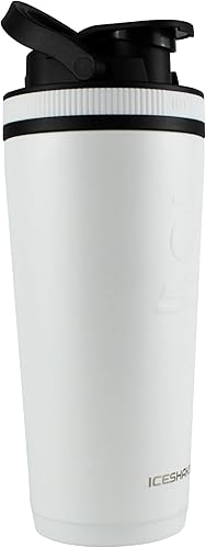 Miniatura 1 de Ice Shaker - Botella agitadora de 26 onzas, botella de agua de acero inoxidable y mezclador de proteínas, como se vio en Shark Tank, botella de agua