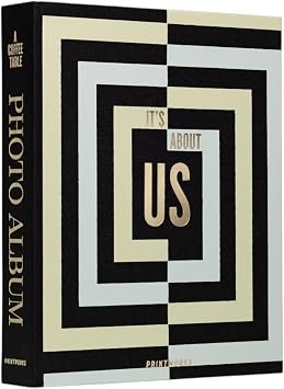 Printworks Its About Us Photo Album Elegant Multicolor Coffee Table Photo Book Large Picture Album with 30 Pages, Writing Space & Expandable Design Fits 4x6 Pictures