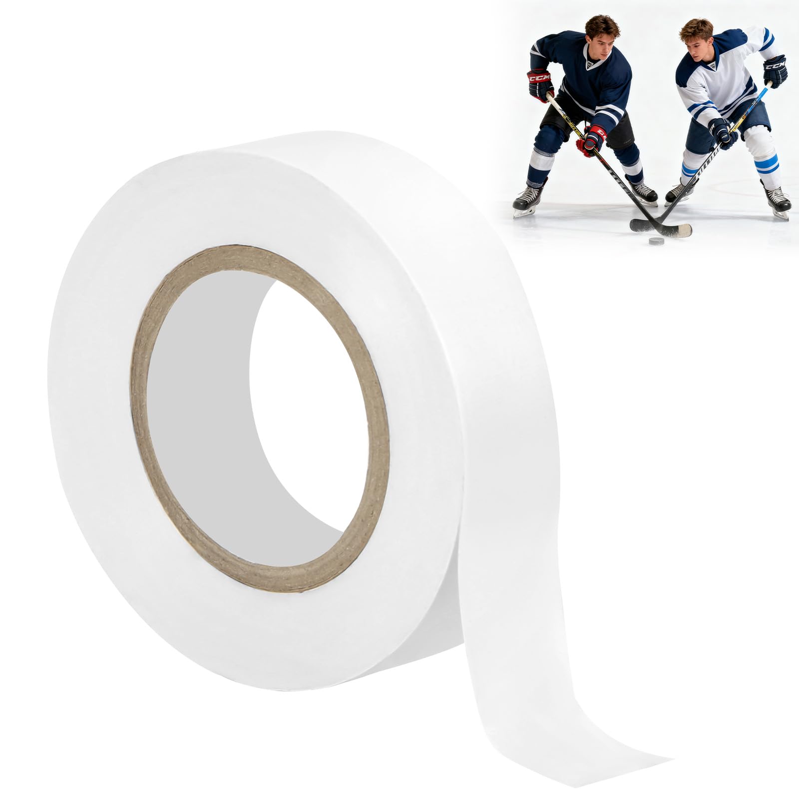 Nastro per Hockey, PVC Grip-Tape, Multiuso Tape Sportivo Anti-Scivolo E Auto-Adesivo, Resistente E Adesivo per Sport all'Aria Aperta, Attrezzatura per Il Fitness, Impugnature da così Via-20m