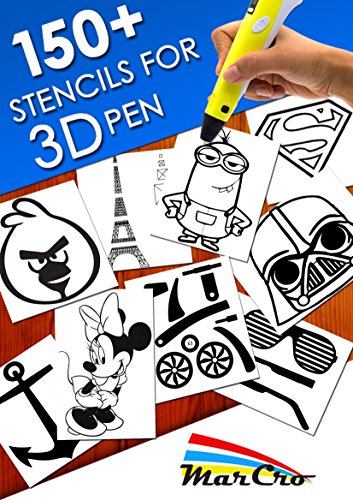 320Ft Premium Quality Filaments For 3D Pen - 1.75 Abs - 16 Colors Of Which 2 Glow In Dark - 150 Bonus Stenicls (Downloadable Pdf Ebook) - Sample Fun Pack Filaments - 20 Feet Per Color #TOP1