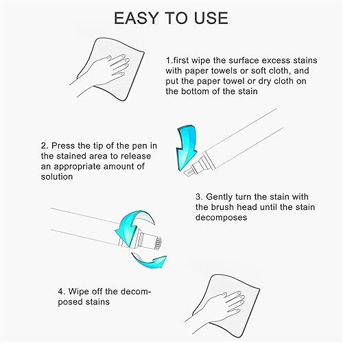 Miniatura 5 de 3 bolígrafos de blanqueador para ropa, bolígrafo portátil para quitar manchas de ropa, pequeño pero potente, removedor de manchas de grasa, sin