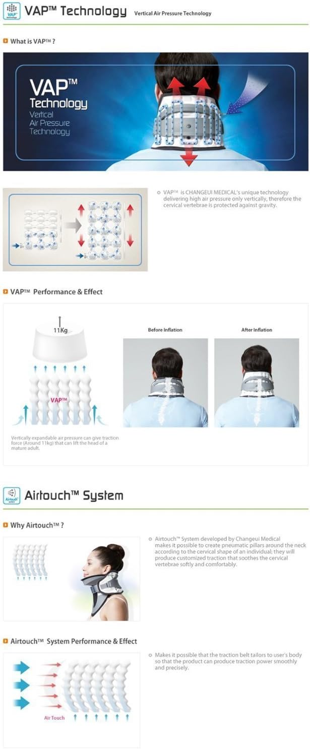 Disk Dr Cs300 Neck Pain Treatment Device Cervical Vertebrae Support Traction Belt Free Size