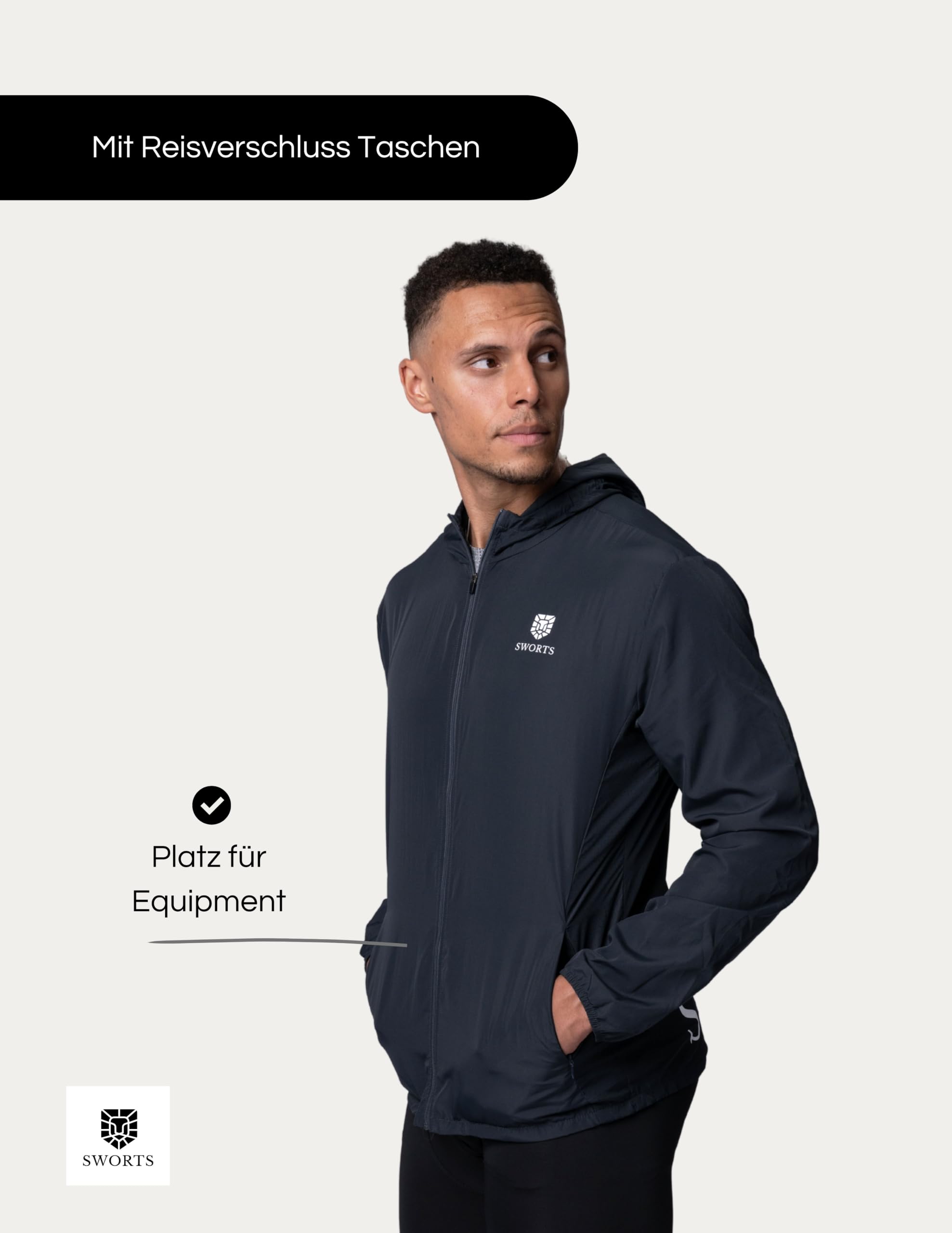 Fly męska kurtka do biegania (X-Light) Windbreaker kurtka sportowa na tempo (letnia kurtka do biegania)