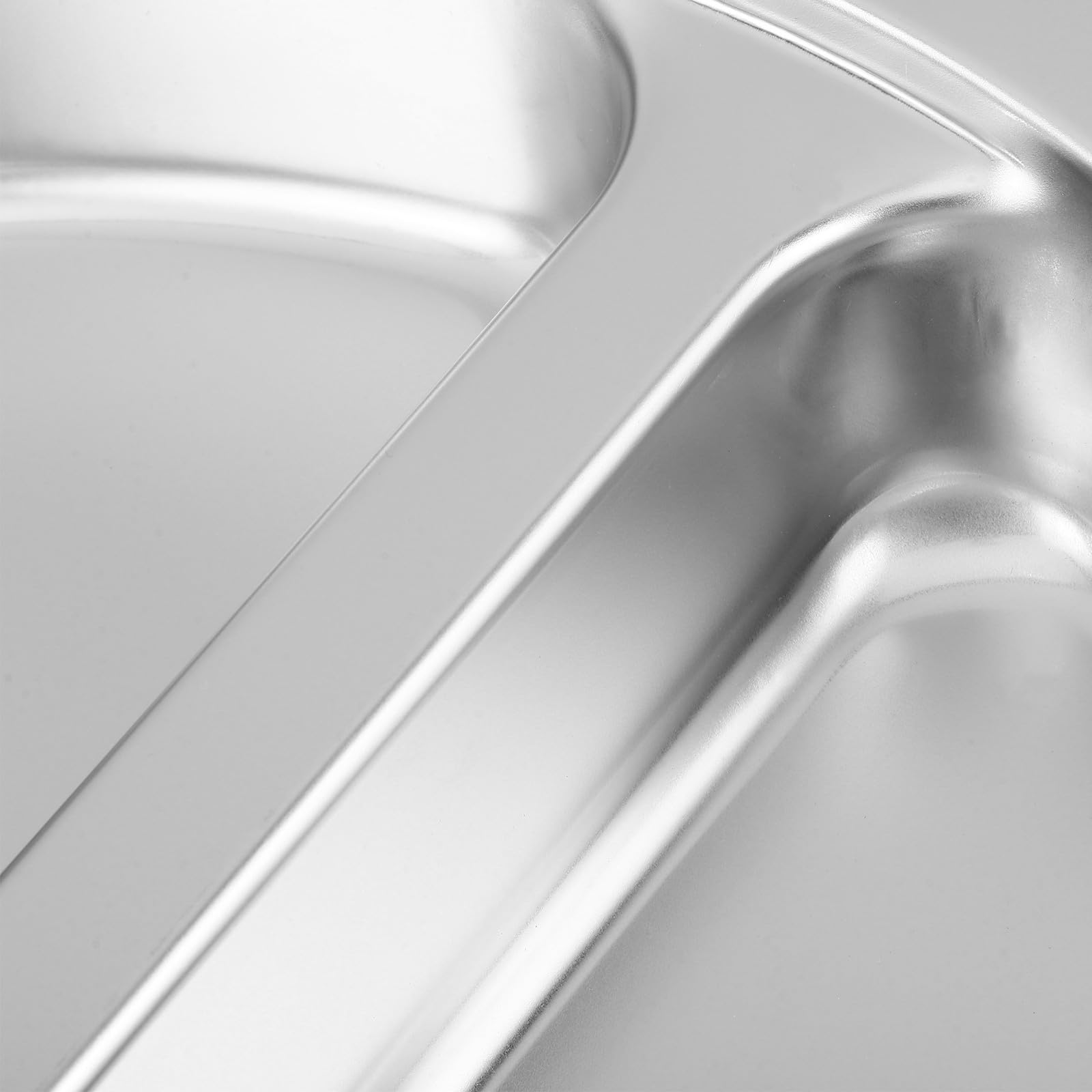 Bagnomaria Rotondo 6 in Acciaio Inox a Doppio Scomparto