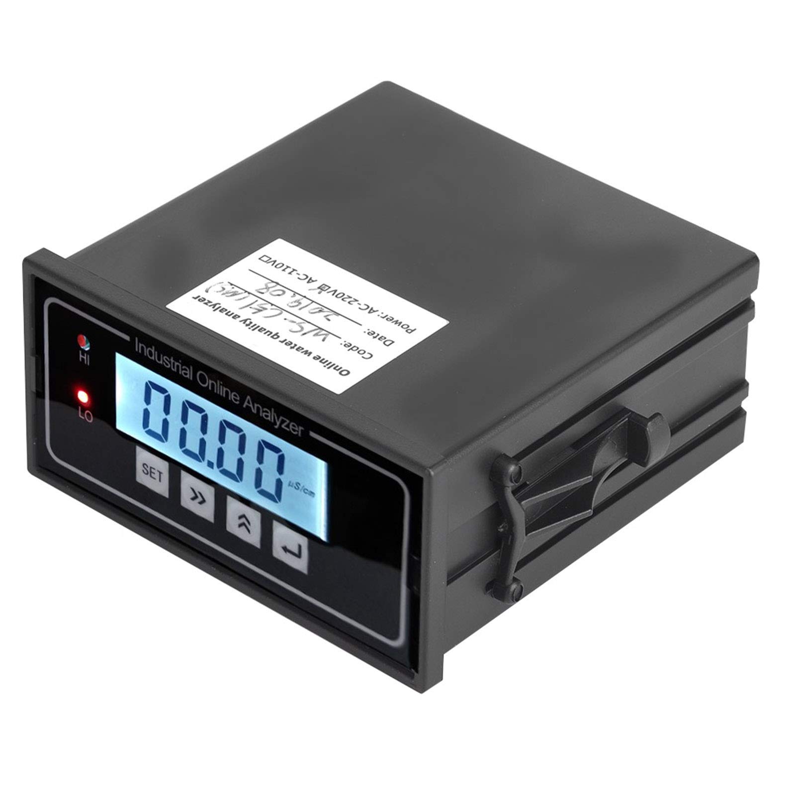 Oumefar Medidor de Monitor de Conductividad en Línea, Monitor de Calidad de Agua, 0-20ms con Compensación Automática de Temperatura, para Piscinas, Producción industrial