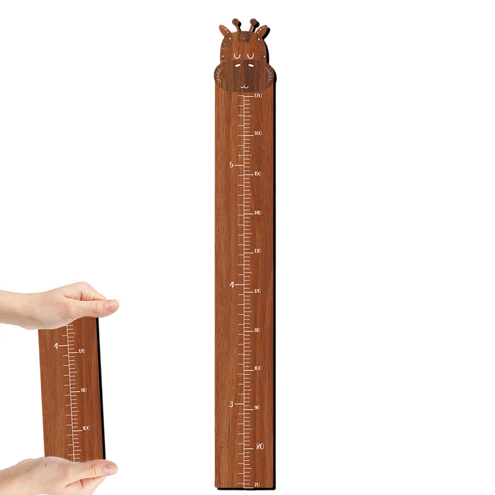 Wood Growth Chart for Wall | Home Wall Measurement Ruler for Height,Creative Kids Room Height Chart Ruler for Child, Toddler, Boys, Girls