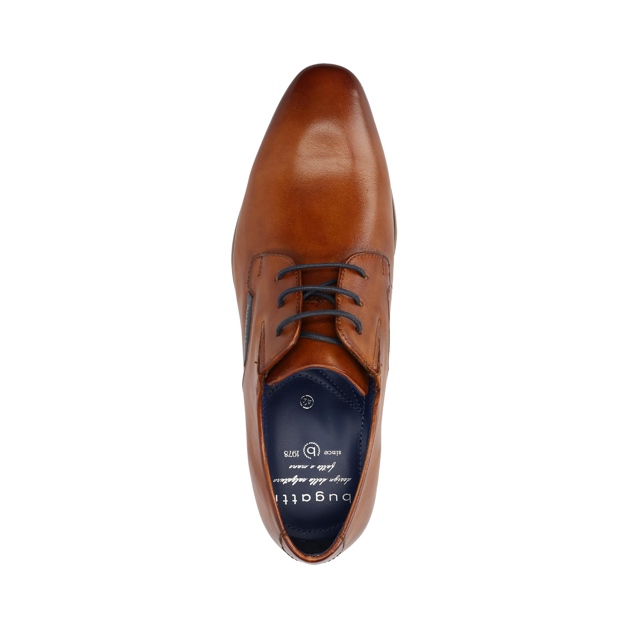 Bugatti Herren Business Halbschuh aus Hochwertigem Leder, Derby im Minimalistischen DesignSchnürer