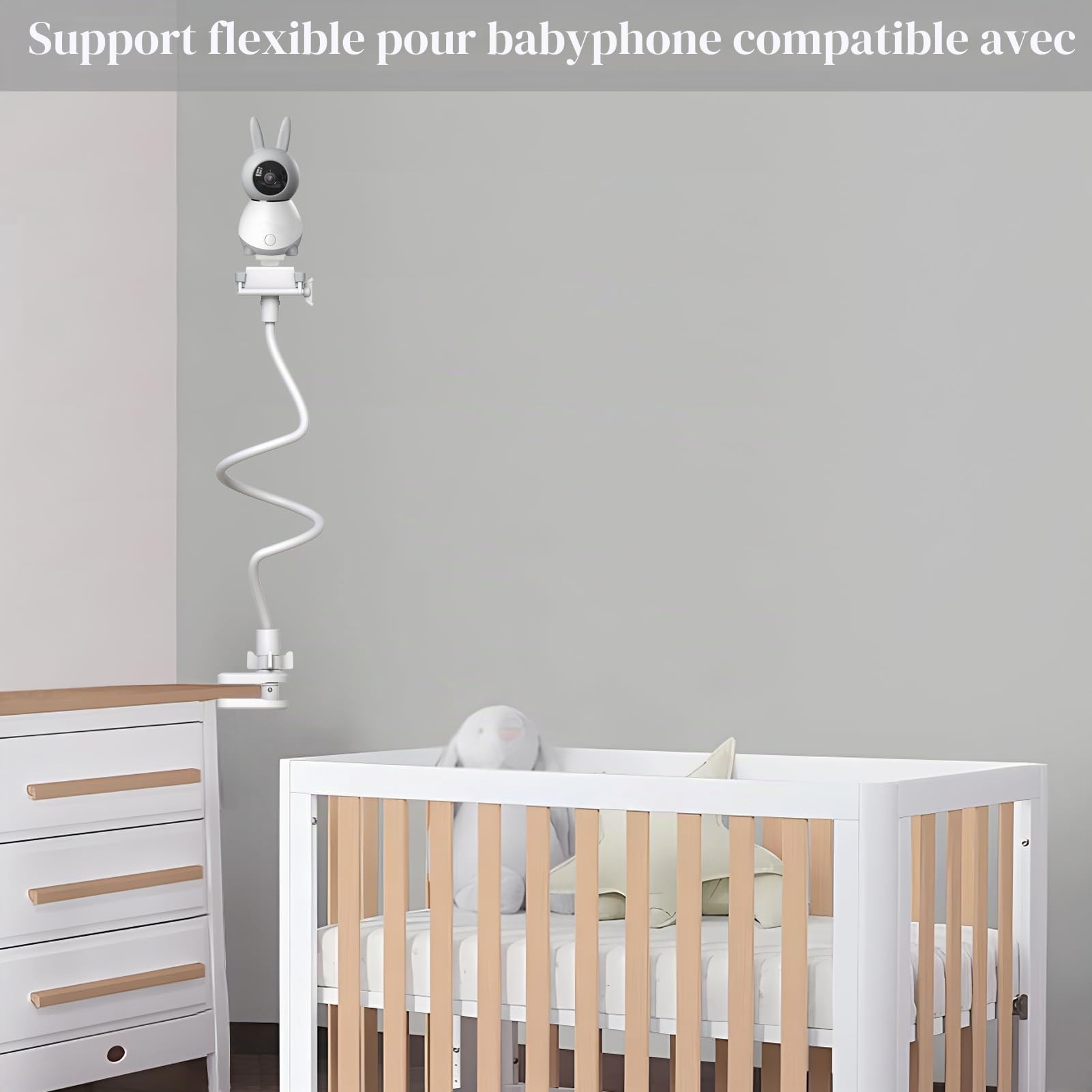 Support Camera Bebe Universel pour Appareil Photo Bébé sans Perçage (33,3") pour BOIFUN/DEATTI/ieGeek