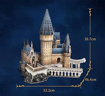 ハリーポッター イベント限定 3Dアート 絵画　ホグワーツ城　額縁　壁掛け　立体 Amazon | 3Dパズルハリーポッターホグワーツグレートホール
