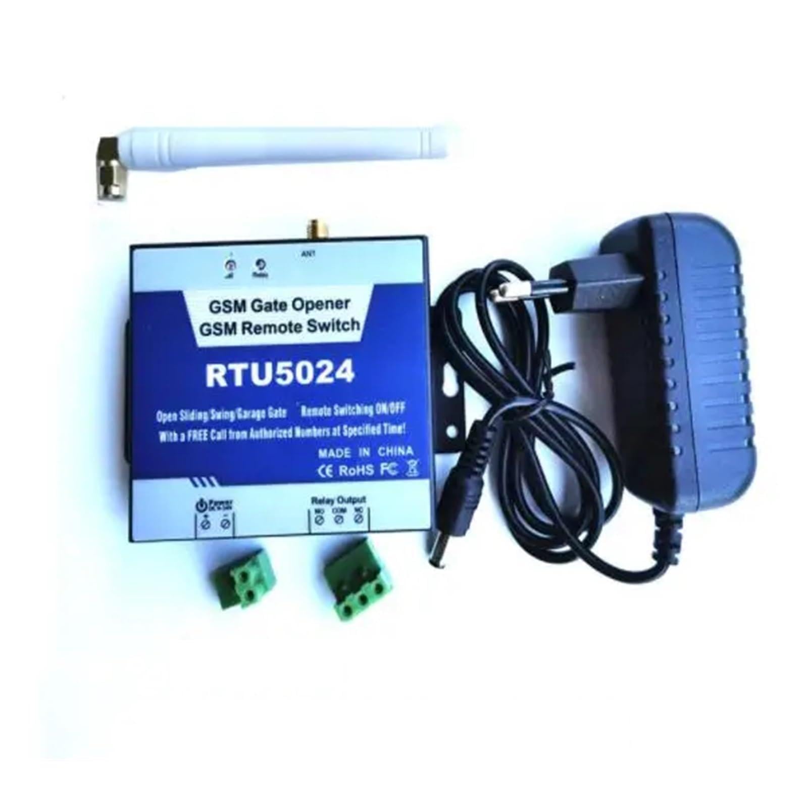 Zestaw do elektrycznego otwierania bramy, RTU5024 2G 4G GSM otwieracz do drzwi bezprzewodowy pilot zdalnego sterowania włącznik/wyłącznik bezpłatne połączenie SMS(2G with adaptor)