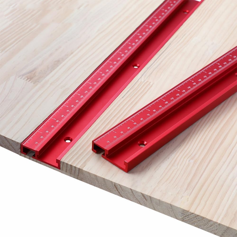 45 Type T Track Woodworking T-slot Miter Track Jig Aluminium Guide Rail Miter Track Stop for Router Table Workbench (400mm)