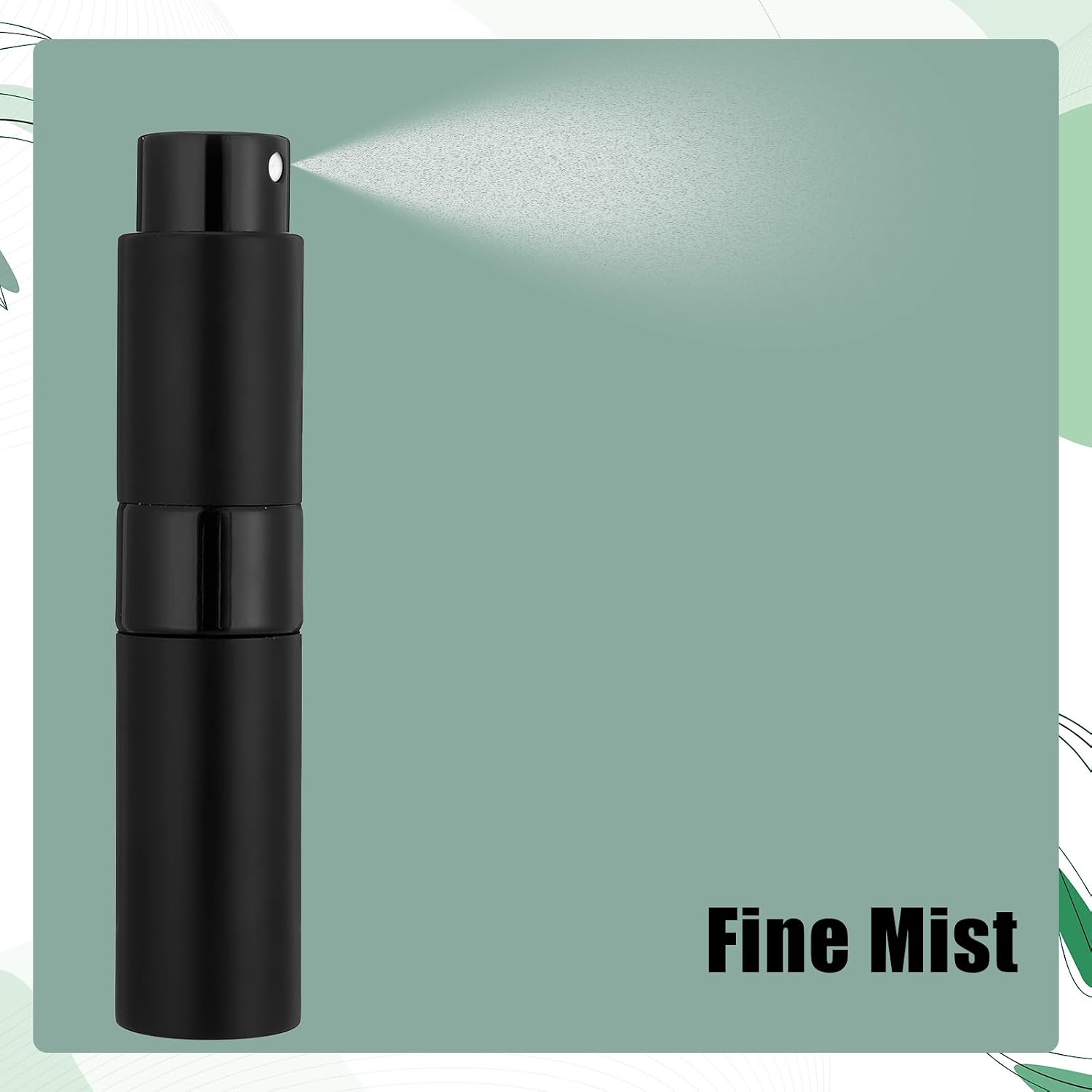 18 Pcs Perfume Atomizer Refillable Perfume Bottle, 8ml Portable Travel Size Empty Sprayer, Mini Cologne Spray Bottle for Perfumes Women Men (Black)