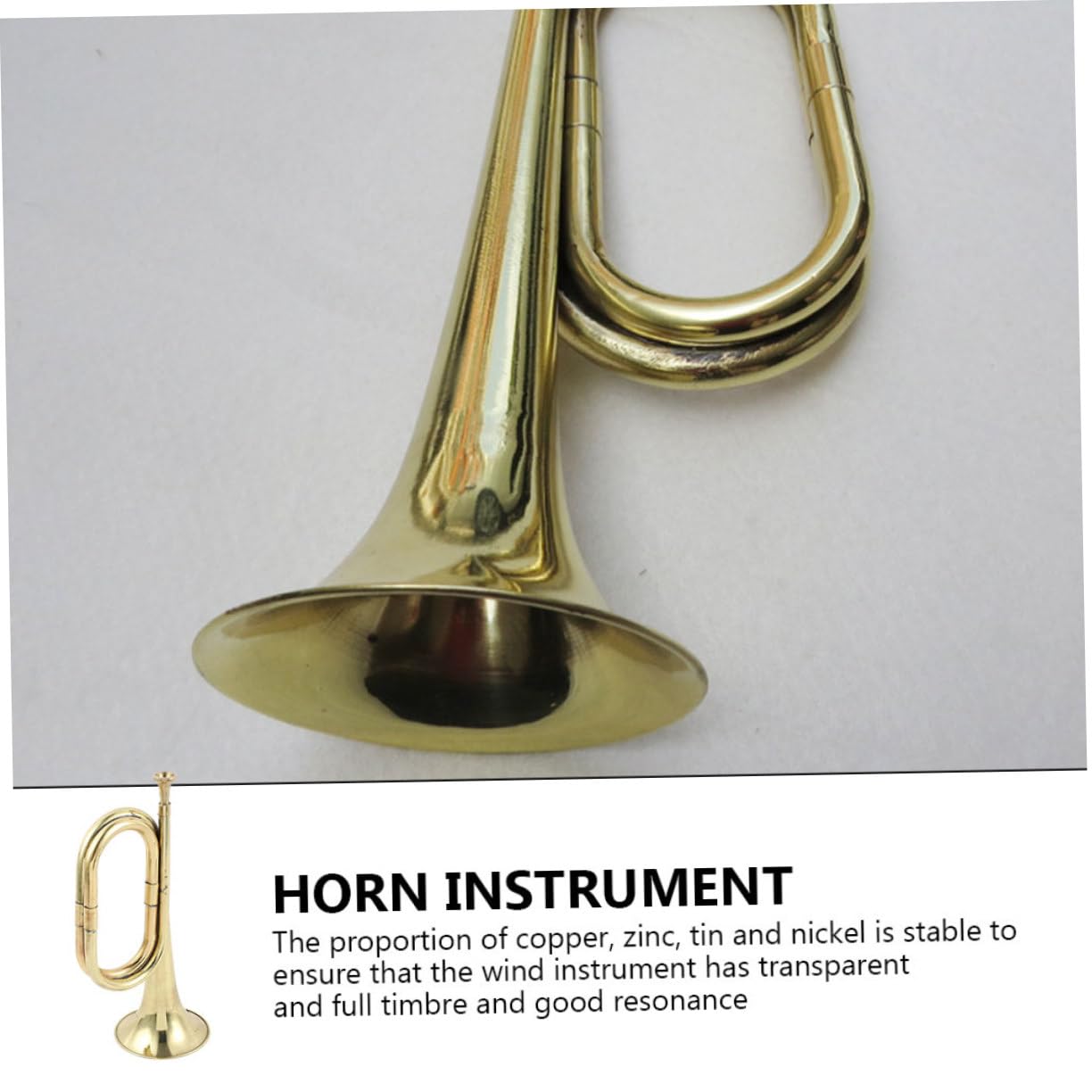 Generic Alloy Horn Trumpet for Beginners Musical Instrument Trumpet Bugle Professional Wind Instrument