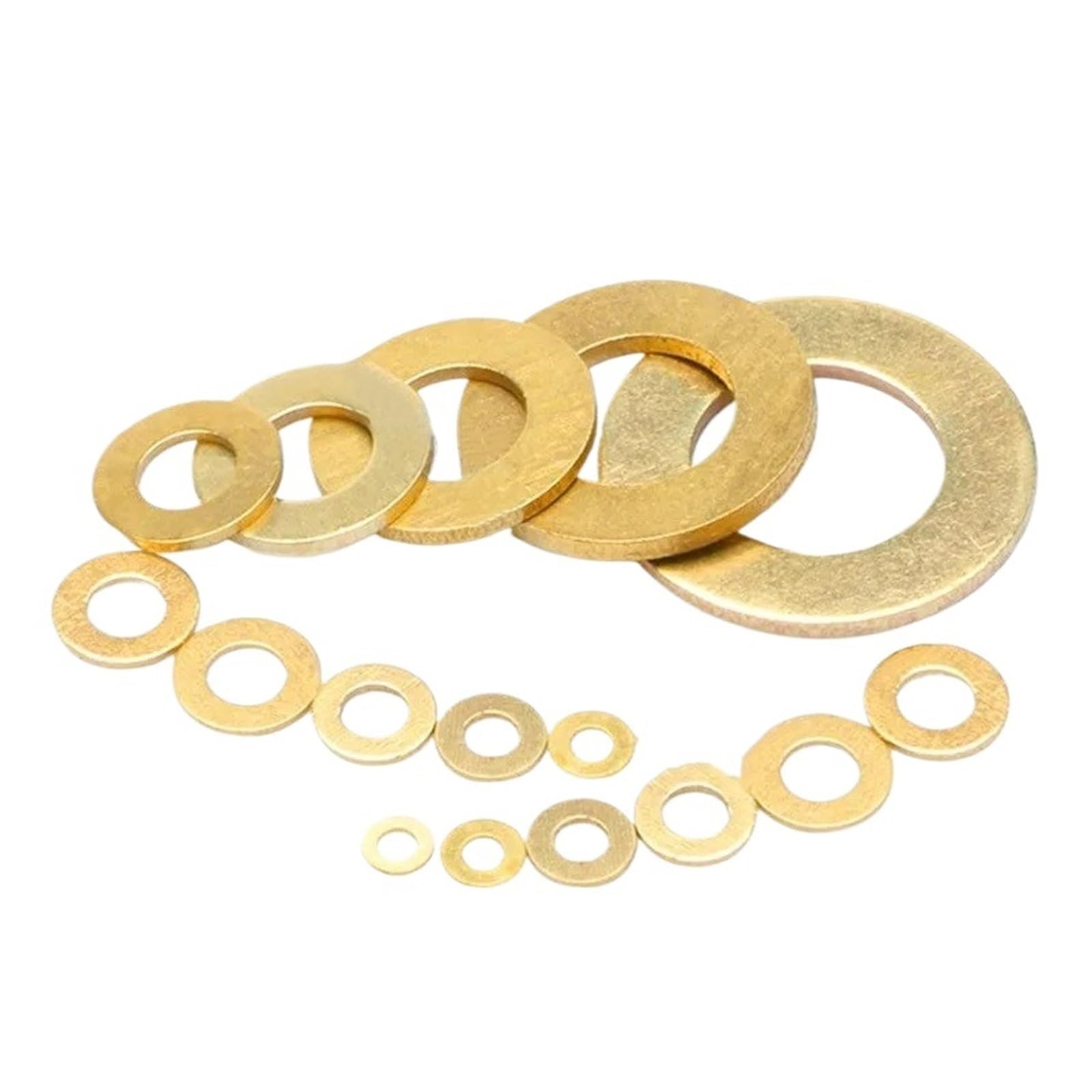 Anelli di tenuta a rondella piatta in ottone M10-M24 Rondelle piatte dorate da 1 a 50 pezzi(M10x40x3.0 (1Pc))