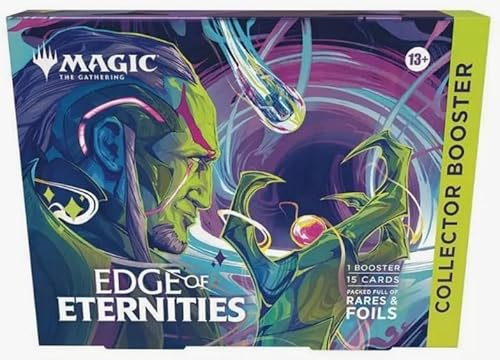 Magic The Gathering Edge of Eternities Collector Booster, 1 Booster, 15 Premium Cards Packed Full of Rares and Foils